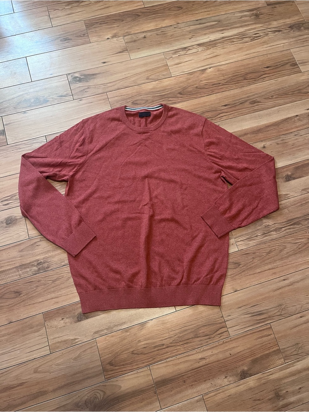 Denver Hayes Men's Crewneck Sweater in Rust